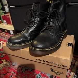 Dr. Martens Black Leather Boots